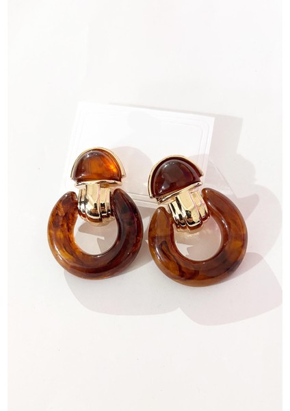 Akrilik Maun Elegans Tokmak Sallantılı Küpe indirimleri