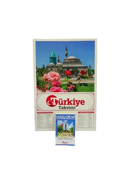 2025 Türkiye Takvimi (1. Bölge Duvar Takvimi)