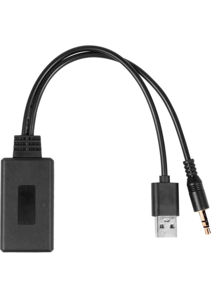 Araba Kablosuz Bluetooth Modülü Müzik Adaptörü Yardımcı Alıcı Aux Ses USB 3.5mm Soket E90 E91 E92 E93 (Yurt Dışından)