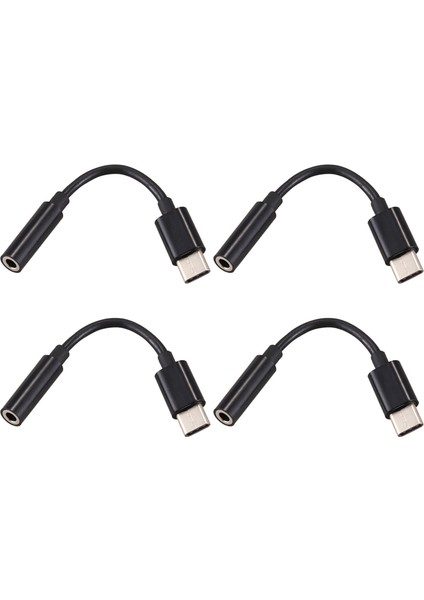 4x USB C - 3,5 mm Kulaklık/kulaklık Jak Kablosu Adaptörü, Tip C 3.1 Erkek Bağlantı Noktası - 3,5 mm Dişi (Yurt Dışından)