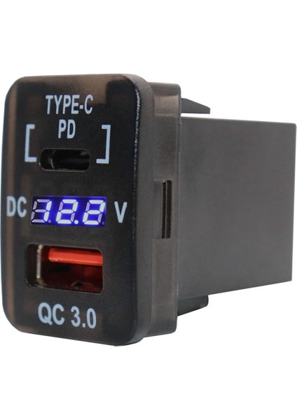 30X20MM Araç USB Şarj Cihazı Qc3.0 Pd Tip C USB Şarj Adaptörü Ile Hızlı Şarj (Yurt Dışından)