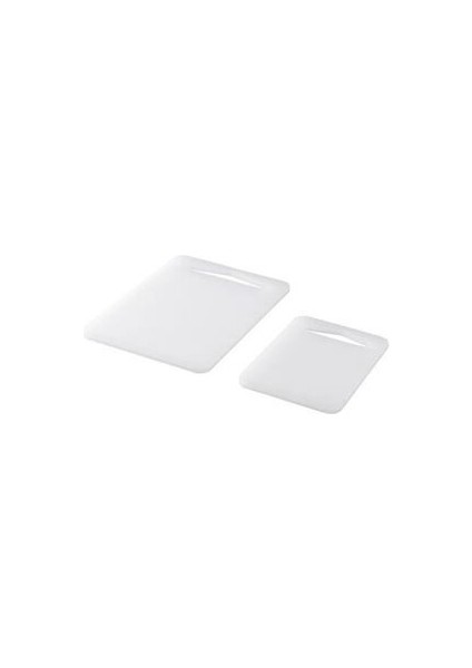 Legıtım Kesme Tahtası, Beyaz, 2 Parça ve Matdoft Bıçak Seti, Çok Renkli, 3 Parça Set