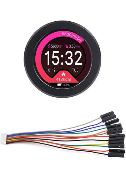 RP2040 Mikrodenetleyici Geliştirme Kartı 240X240 65K Renkli 1.28 Inç LCD Dokunmatik Ekran Ile Uyumlu (Yurt Dışından)