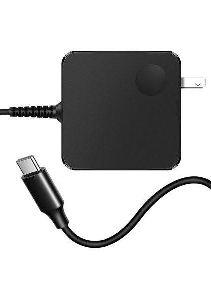 Kare Dizüstü Bilgisayar Taşınabilir Güç Adaptörü 65W Tip-C Bağlantı Noktası Pd Hızlı Şarj Bilgisayar Şarj Cihazı Abd Tak Ile Uyumlu (Yurt Dışından)