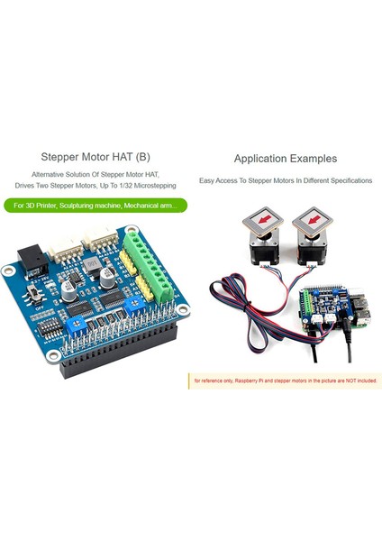 Step Motor Hat (B) / Nano Ile Uyumlu, Yerleşik 2-Ch HR8825 Motor Sürücü Çipi (Yurt Dışından)