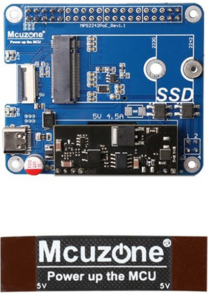 MPS2242-POE Pcıe - Nvme SSD 2242 Hat, Poe Gücü Ile 5, 5V4.5A Güç Kaynağı Ile Uyumlu, MPS2242-POE A Sürümü (Yurt Dışından) fiyatları