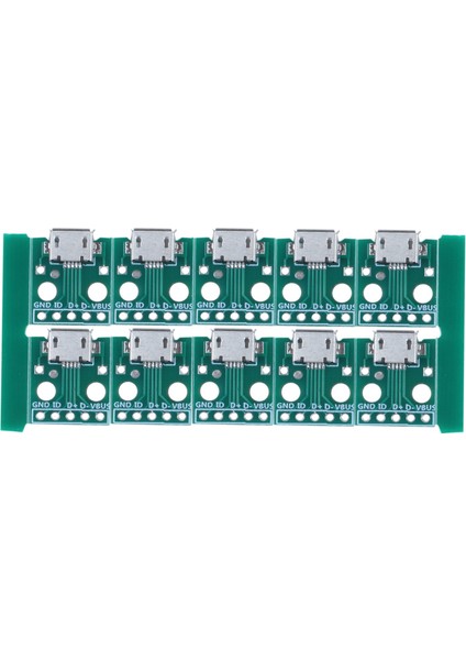 10 Adet Mikro-Usb Dip Adaptörü 5pin Dişi Konnektör B Tipi Pcb Dönüştürücü (Yurt Dışından)