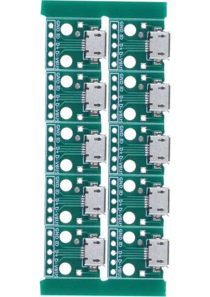 10 Adet Mikro-Usb Dip Adaptörü 5pin Dişi Konnektör B Tipi Pcb Dönüştürücü (Yurt Dışından)