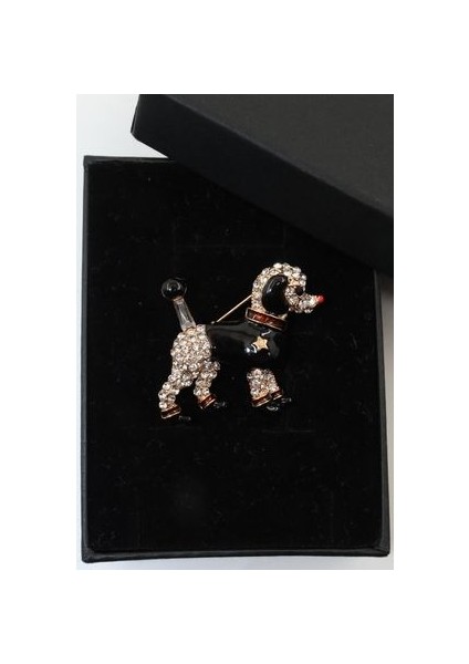 Sevimli Fino Köpeği Broş. Taşlı Tasarım Broş. Yaka Iğnesi Broş. Köpek Broş. Kadın Broş. Broş. fiyatları
