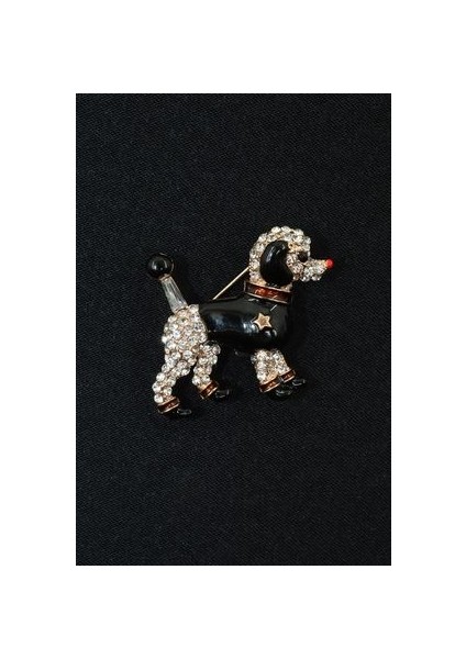 Sevimli Fino Köpeği Broş. Taşlı Tasarım Broş. Yaka Iğnesi Broş. Köpek Broş. Kadın Broş. Broş. modelleri