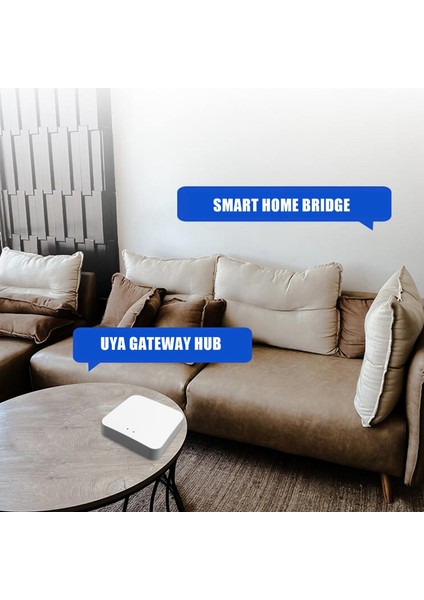 Tuya Zigbee Akıllı Ağ Geçidi Hub Akıllı Ev Köprüsü Tuya Akıllı Yaşam App Tüm Tuya Zigbee 3.0 Akıllı Ürünlerle Uyumlu Kablosuz Uzaktan Kumanda (Yurt Dışından)
