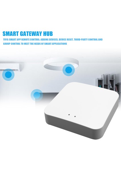 Tuya Zigbee Akıllı Ağ Geçidi Hub Akıllı Ev Köprüsü Tuya Akıllı Yaşam App Tüm Tuya Zigbee 3.0 Akıllı Ürünlerle Uyumlu Kablosuz Uzaktan Kumanda (Yurt Dışından)