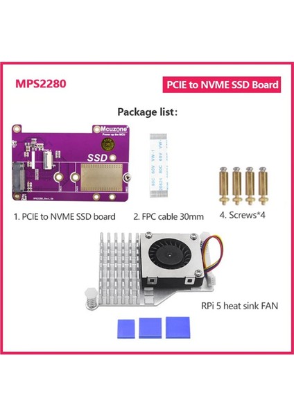 MPS2280 Pcıe M.2 Nvme 2280 2230 2242 Gen3 SSD Hat Yüksek Hızlı Genişletme Kartı Gen 2 Gen . 2 M Anahtar 5 Ile Uyumlu (Yurt Dışından)