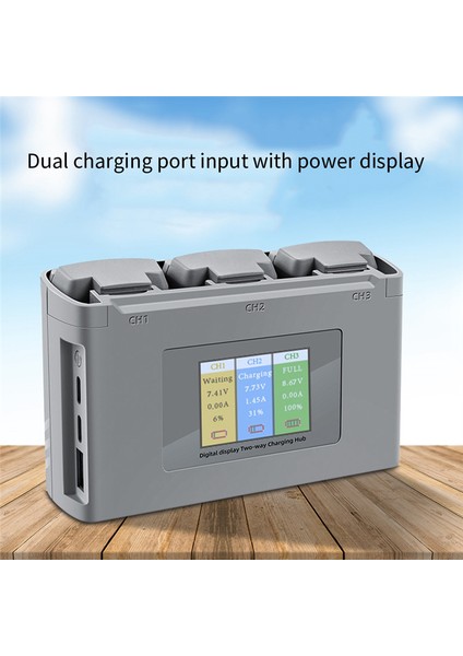 Iki Yönlü Şarj Merkezi, Renkli LCD Dijital Ekran Şarj Cihazıyla Mini Se/mini 2 Ile Uyumlu Birden Fazla Pili Şarj Ediyor (Yurt Dışından)