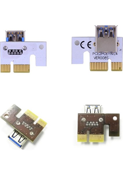 Pcı-E 1x Adaptör Kartı, Pcı-Express X1 Yuvası Altın Parmaklar, Stabil ve Hızlı Veri Aktarımıyla Uyumlu, (VER008S,5 Paket) (Yurt Dışından)