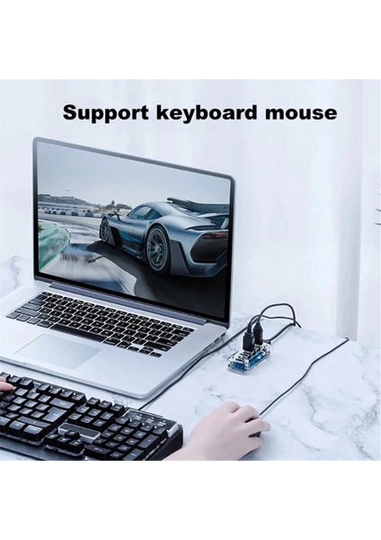 4xusb3.0 Splitter Hub Dizüstü Masaüstü Bilgisayar Hub Çok Bağlantı Noktalı USB Yerleştirme Istasyonu Adaptörü Splitter, Dikdörtgen Model (Yurt Dışından)