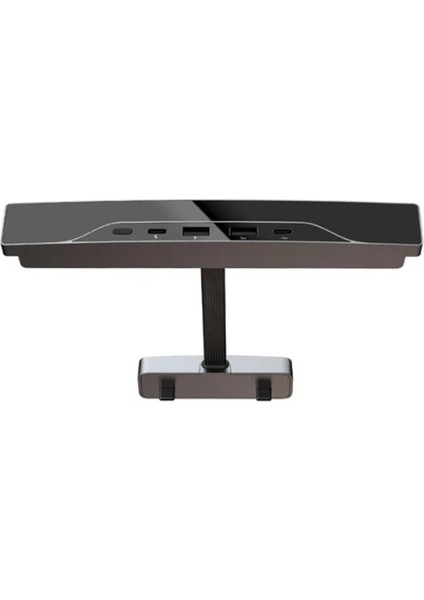 Model Y Ile Uyumlu USB Hub 4-Port 27W Hızlı Şarj Cihazı Akıllı Yerleştirme Istasyonu Adaptörü Güç Şant Ayırıcı Uzatma (Yurt Dışından)