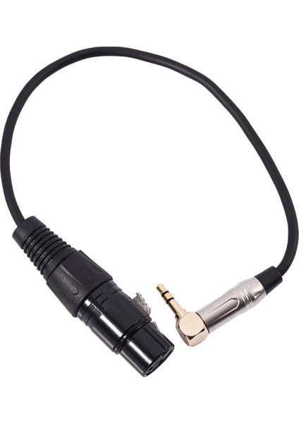 0. 90 Derece 3.5mm Stereo Erkek Xlr 3pin Kadın Ses Kablosu Tel Ses Dönüştürücü Ile Uyumlu Kulaklık Mikrofon Elektro Gitar (Yurt Dışından)