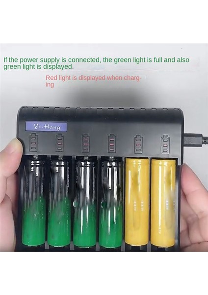 6 Yuvalı Elektrikli Pil Şarj Cihazı Akıllı LED Göstergesi USB Şarj Cihazı Ev Aa/aaa Nimh/nicd Şarj Edilebilir Pil Şarj Cihazı (Yurt Dışından) modelleri