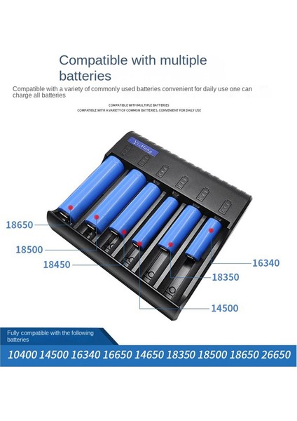 6 Yuvalı Elektrikli Pil Şarj Cihazı Akıllı LED Göstergesi USB Şarj Cihazı Ev Aa/aaa Nimh/nicd Şarj Edilebilir Pil Şarj Cihazı (Yurt Dışından) fırsatları