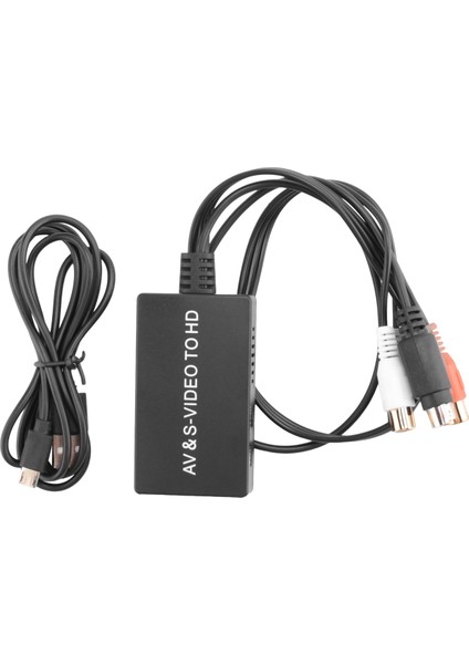 Svideo'dan Dönüştürücü S-Video ve 3rca Cvbs Kompozitten Sese Video Dönüştürücü Desteği 1080P 720P (Yurt Dışından)