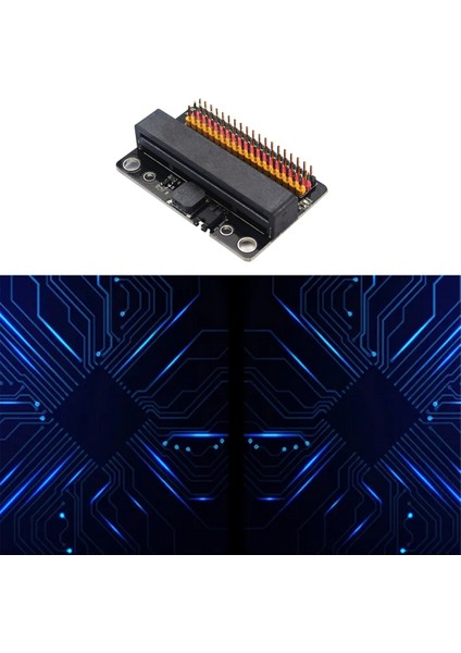 Micro-Bit Genişletme Kartı Bit Yatay Io Adaptör Kartı Ile Uyumlu Düz Fiş Tipi Lehimsiz Adaptör Kartı (Yurt Dışından)