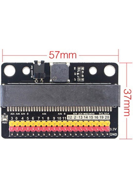 Micro-Bit Genişletme Kartı Bit Yatay Io Adaptör Kartı Ile Uyumlu Düz Fiş Tipi Lehimsiz Adaptör Kartı (Yurt Dışından)