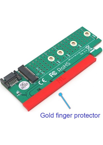 M.2 - Sata Pcı-E Anahtar B SSD Adaptör Dönüştürücü Kartı Sata Kablo Kiti (Yurt Dışından)