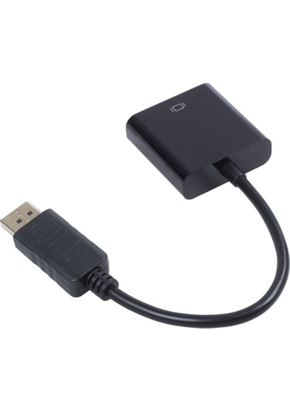 2pcs 1080P Dp Displayport Erkek - VGA Dişi Dönüştürücü Adaptör Kablosu, Siyah (Yurt Dışından)
