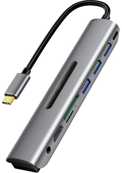 9'u 1 Arada T Tip C Ile Uyumlu - Bağlantı Istasyonu Tip-C Ile Uyumlu Ağ Kartı Usb-C Hub Bağlantı Istasyonu (Yurt Dışından)