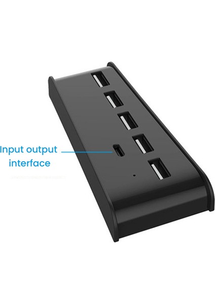 Hub 6'sı 1 Arada USB Ayırıcı Genişletici Hub Adaptörü, Süper Hızlı USB Adaptörü2 Ile Uyumlu 5 USB A + 1 USB C Bağlantı Noktası Ile (Yurt Dışından)