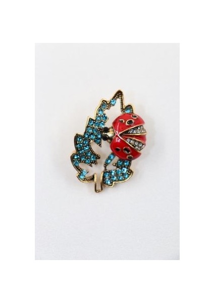 Uğur Böceği Broş. Taşlı Tasarım Uğur Böcekli Broş. Kadın Broş. Broş. Erkek Broş. Unisex. modelleri
