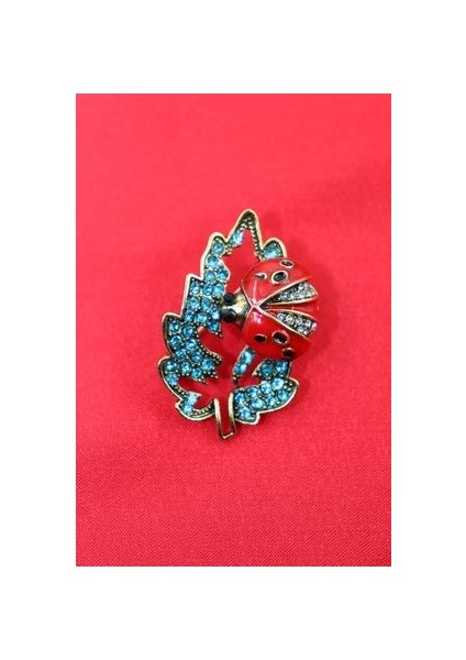 Uğur Böceği Broş. Taşlı Tasarım Uğur Böcekli Broş. Kadın Broş. Broş. Erkek Broş. Unisex. fırsatları