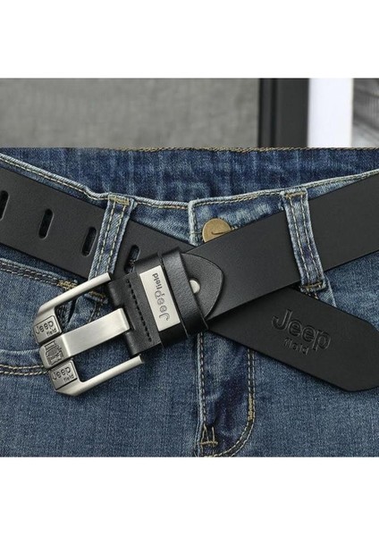 Kemer Deri Siyah Metal Tokalı Şık Italyan Kemer fiyatları