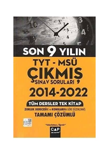 TYT MSÜ Son 9 Yılın Çıkmış Soruları