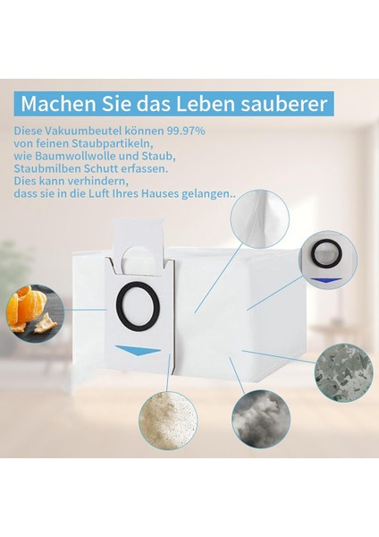 Ecovacs Deebot X2 / X2 Omni / X2 Pro / DEX86 Için Mop Toz Torbası (Yurt Dışından)