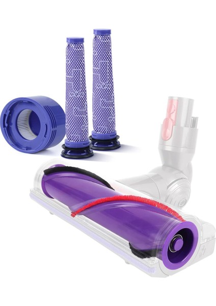 Rulo Fırça + Pre&post Hepa Filtre Kombosu Dyson V8 ile Uyumlu (Yurt Dışından)