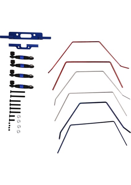 2x Ön ve Arka Geniş Sway Bar Anti Roll Bar Kiti Slash 2WD 1/10 Rc Araba Yükseltme Parçaları (Yurt Dışından)