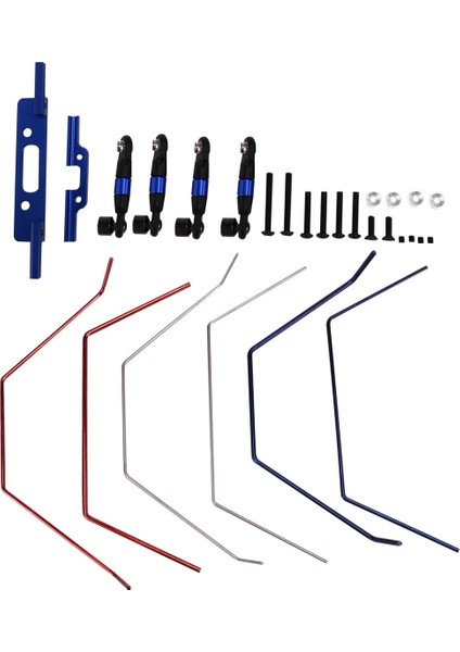 2x Ön ve Arka Geniş Sway Bar Anti Roll Bar Kiti Slash 2WD 1/10 Rc Araba Yükseltme Parçaları (Yurt Dışından)