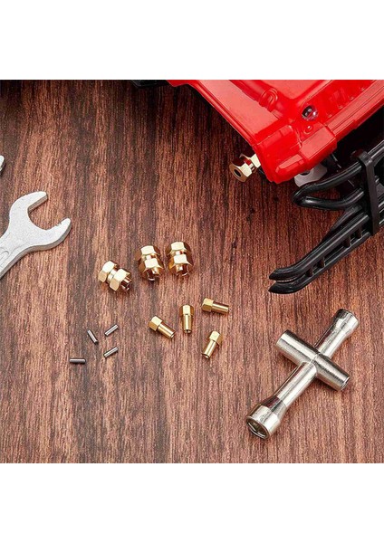 8 Adet Pirinç Genişletilmiş 7mm Altıgen Tekerlek Birleştirici 4mm Genişletilmiş Eksenel SCX24 90081 1/24 Rc Paletli Araba Yükseltme Parçaları (Yurt Dışından) indirimleri