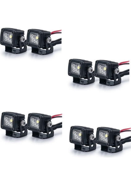 4x Modifiye Farlar Spot Üst Işıklar Tampon Işıkları Eksenel SCX10 Trx4 Trx6 1/10 Rc Paletli Araba, C (Yurt Dışından)