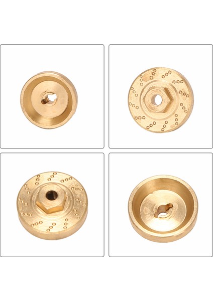 4 Adet Ağır Hizmet Tipi Pirinç Tekerlek Altıgen Adaptör Denge Ağırlığı Eksenel SCX24 90081 Yükseltmeler 1/24 Rc Paletli Araba Parçaları (Yurt Dışından) indirimleri