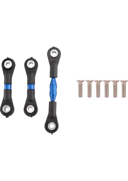 3 Adet Metal Direksiyon Çubuğu Bağlantı Çubuğu Rot Tt-01 TT01 1/10 Rc Araba Yükseltme Parçaları Aksesuarları, Mavi (Yurt Dışından)