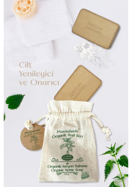 Organik Yeşil Seri: Isırgan Sabunu (Cilt Yenileyici ve Onarıcı) 125 gr