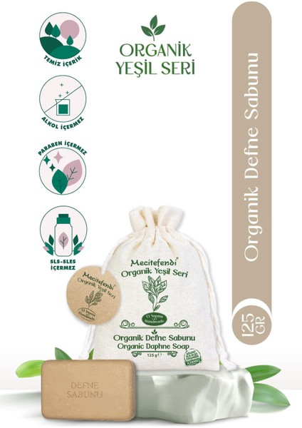 Organik Yeşil Seri: Defne Sabunu (Canlandırıcı ve Arındırıcı) 125 gr + Mist