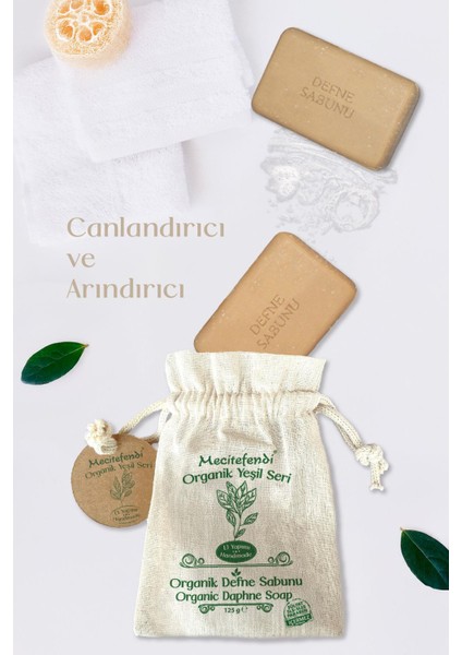 Organik Yeşil Seri: Defne Sabunu (Canlandırıcı ve Arındırıcı) 125 gr + Mist