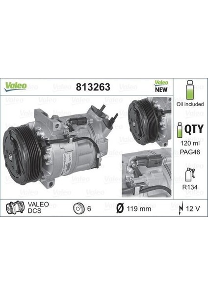 813263 Klima Kompresöru Megane Iıı Scenic Iıı 2.0 09-M4R 8200869742
