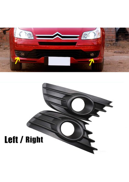 Araba Abs Sis Lambası Kapağı Ön Sis Aydınlatma Koruması Sis Lambası Çerçevesi Trim Çerçeve Garnitür Lambası C4 2004-2008 (Yurt Dışından)
