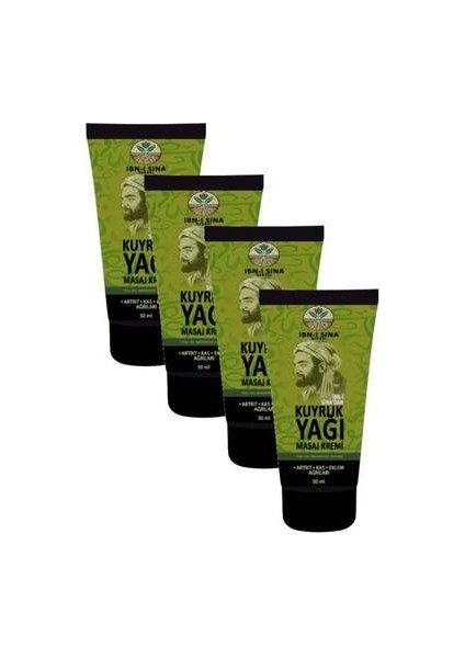 Ibni Sina Kas Sızıları Için Kuyruk Yağı Kremi 50 ml x 4 Adet