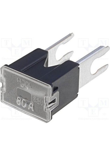 2595 0471080 Ayaklı Erkek Sigorta 80 Amper Siyah